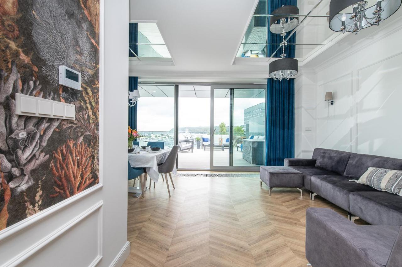 Yacht Park Premium Apartment Sea View Gdynia Buitenkant foto