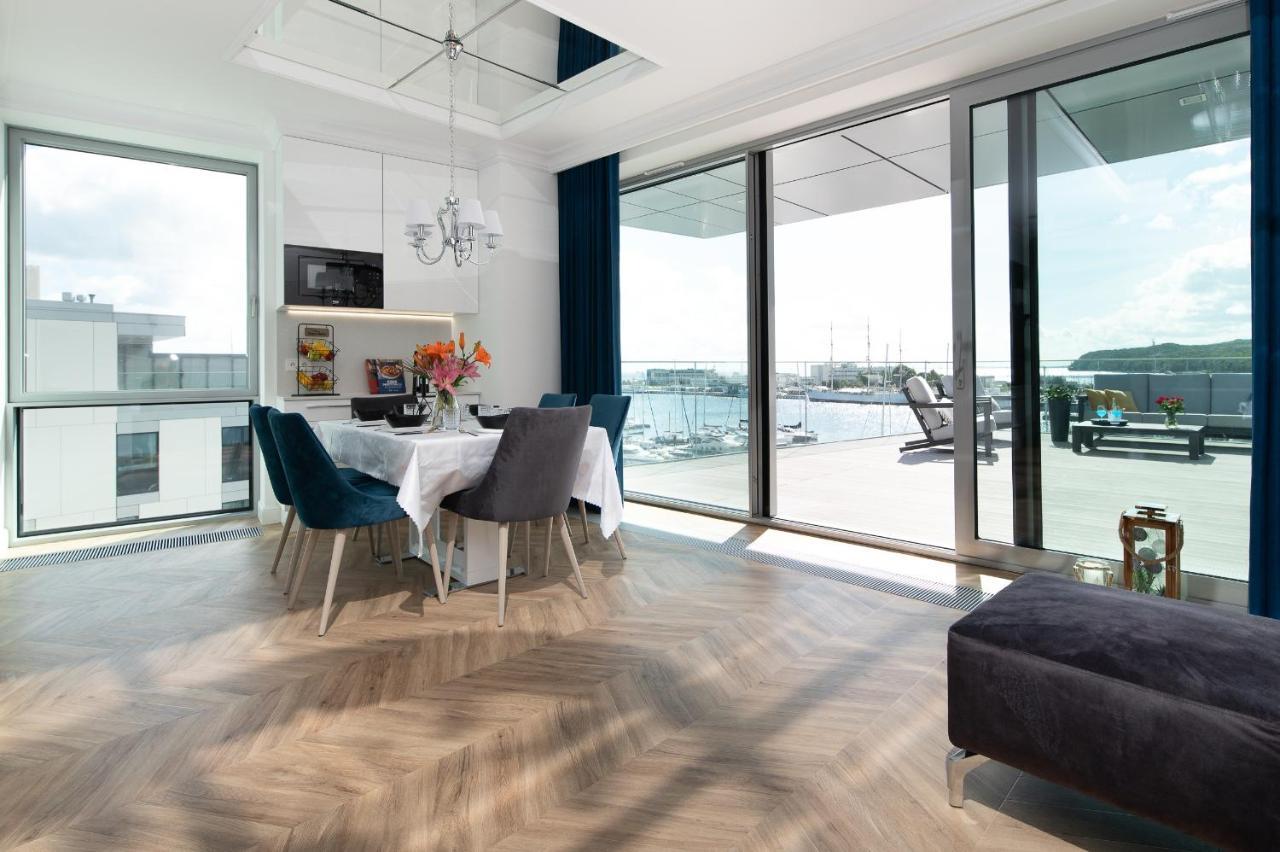 Yacht Park Premium Apartment Sea View Gdynia Buitenkant foto