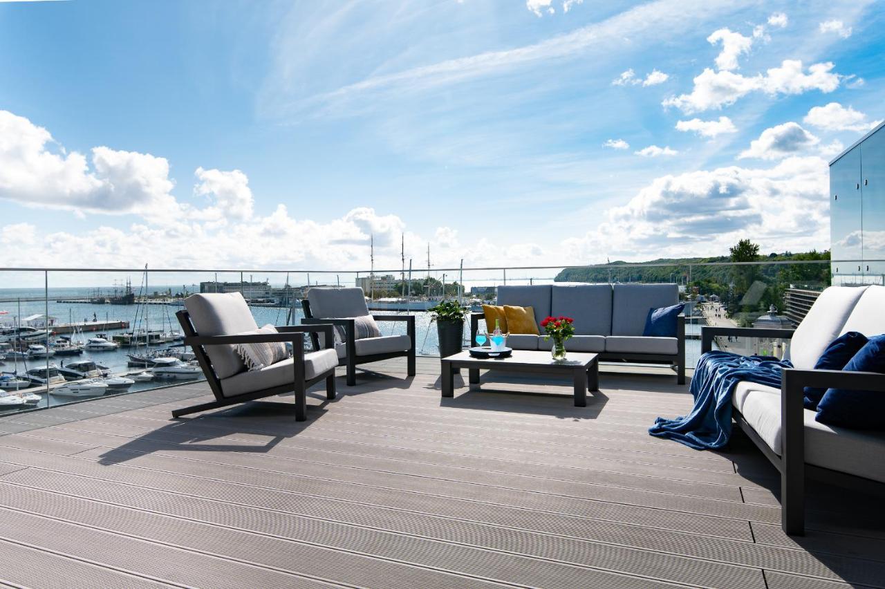 Yacht Park Premium Apartment Sea View Gdynia Buitenkant foto