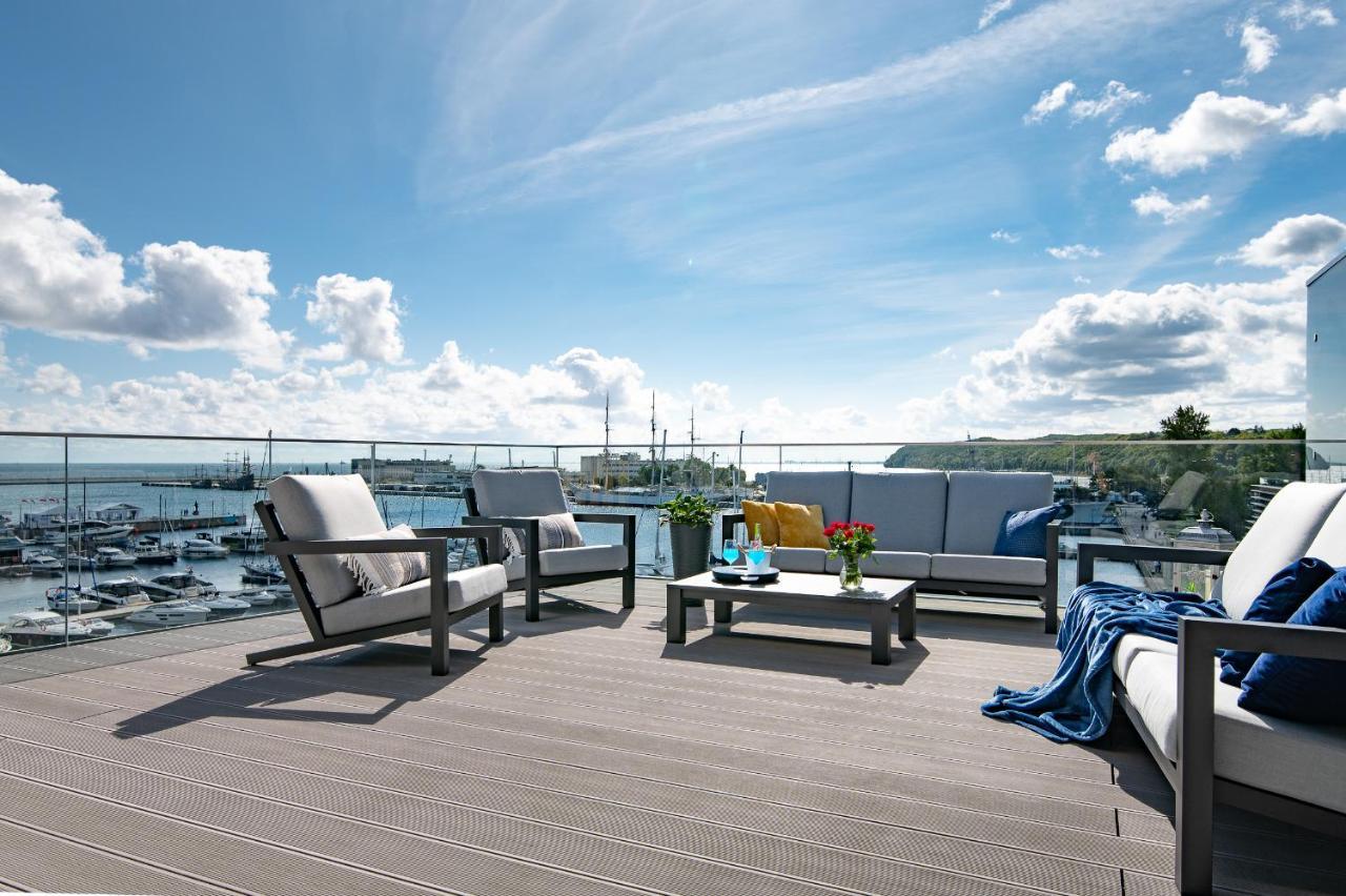 Yacht Park Premium Apartment Sea View Gdynia Buitenkant foto